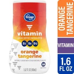 Kroger Orange Tangerine Vitamin Liquid Water Enhancer- 1.62 fl oz