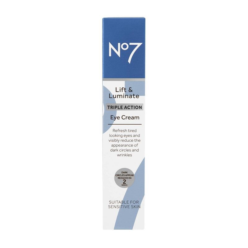 slide 2 of 9, No7 Lift & Luminate Triple Action Eye Cream - 0.5 fl oz, 0.5 fl oz
