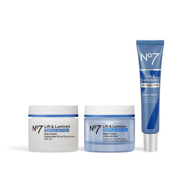 slide 7 of 9, No7 Lift & Luminate Triple Action 3-Piece Skincare System - 3ct, 3 ct