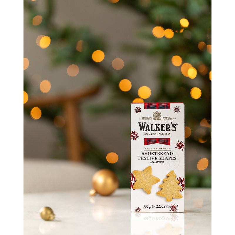 slide 2 of 4, Walkers Shortbread Walkers Festive Shapes Pure Butter Shortbread - 2.1oz, 2.1 oz