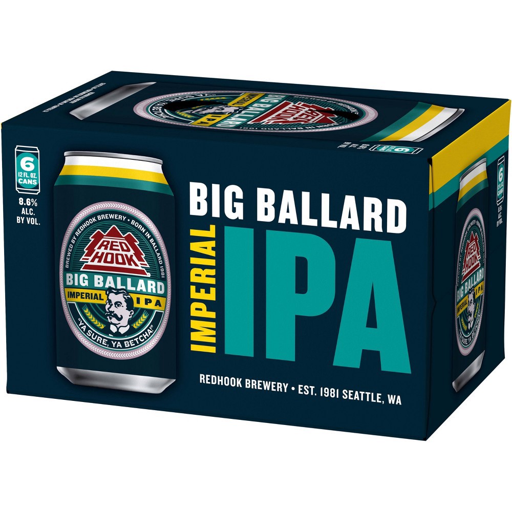Redhook Brewery Redhook Big Ballard Imperial IPA Beer 6pk/12 fl oz Cans 6 ct; 12 fl oz Shipt