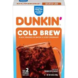 Dunkin' Donuts Dunkin' Cold Brew Medium Roast Ground Coffee Packs - 8.46oz