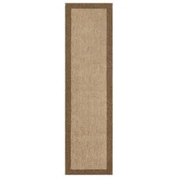 2'x7' Washable Madison Boarder Tufted Runner Rug Tan - Threshold™