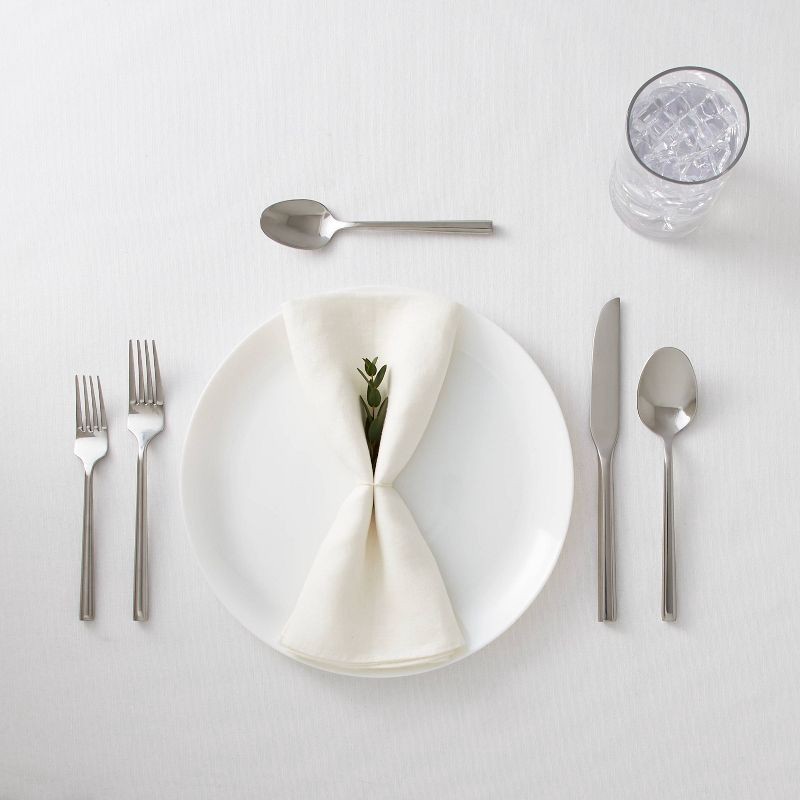 slide 2 of 4, 20pc Izon Flatware Set Silver - Threshold™, 20 ct