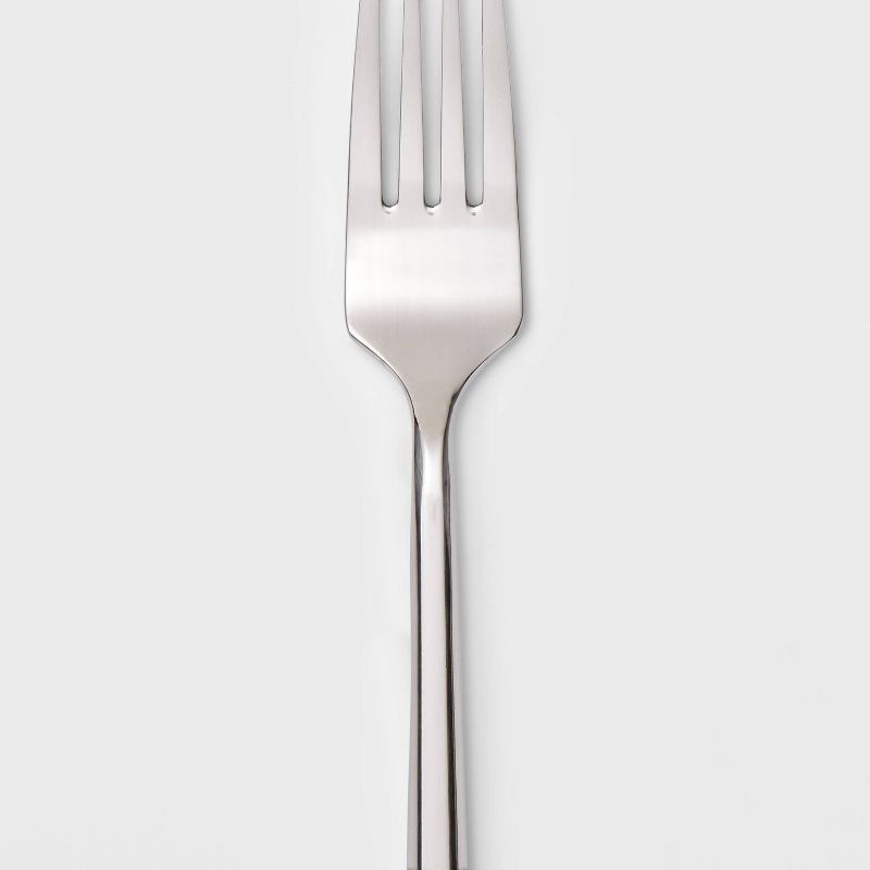 slide 3 of 4, 20pc Izon Flatware Set Silver - Threshold™, 20 ct