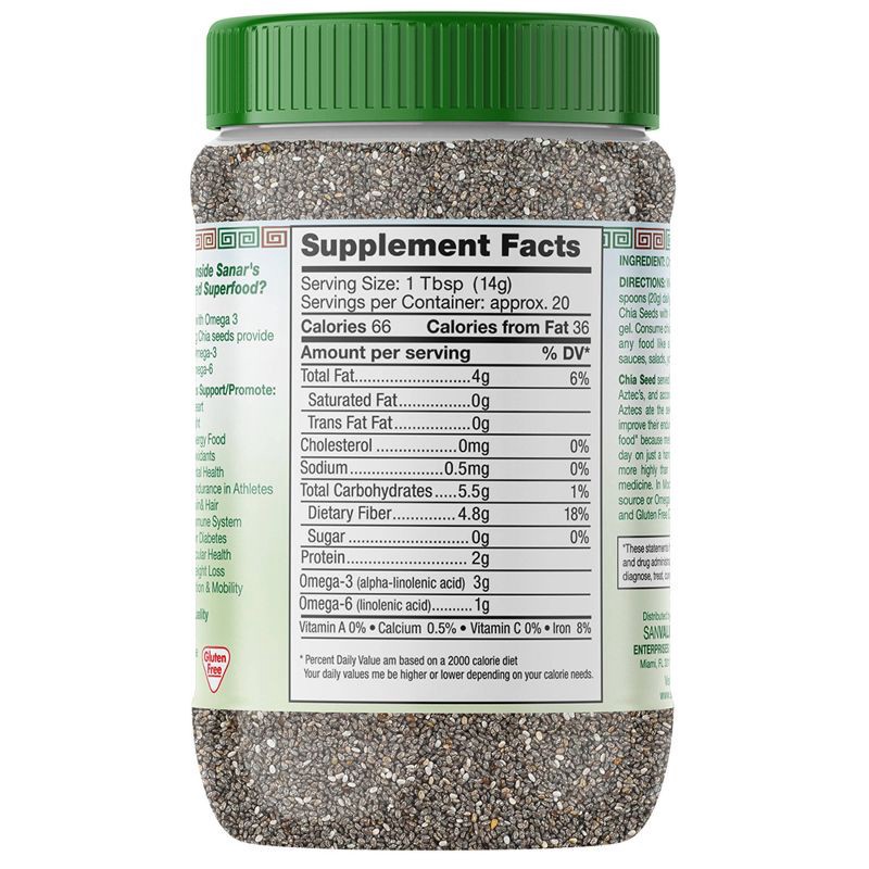 slide 2 of 7, Sanar Naturals Chia Seed - 10 oz, 10 oz