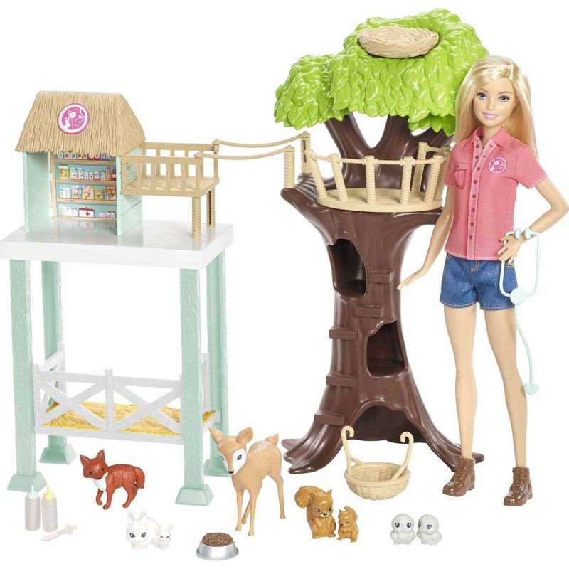 slide 1 of 12, Barbie Careers Animal Rescue Doll and Playset, 1 ct