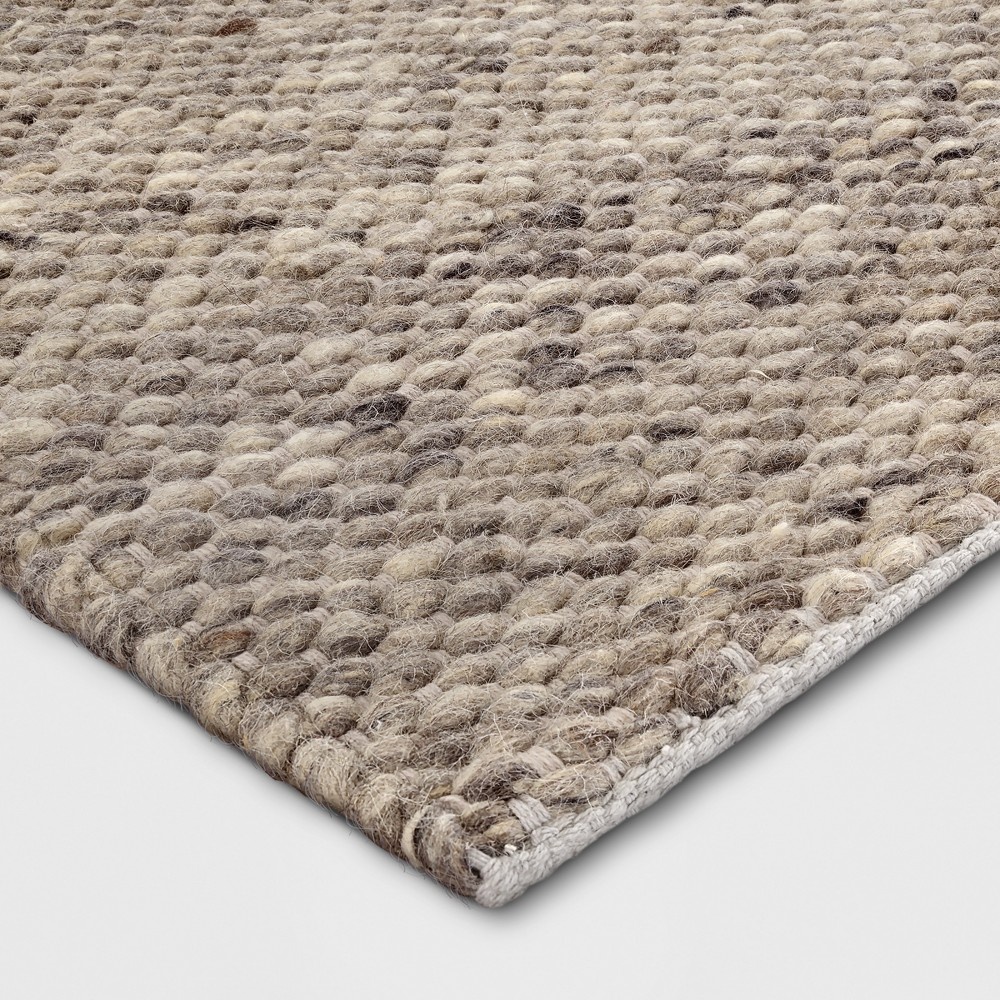 5'X7' Chunky Knit Wool Woven Rug Cream - Project 62 1 ct