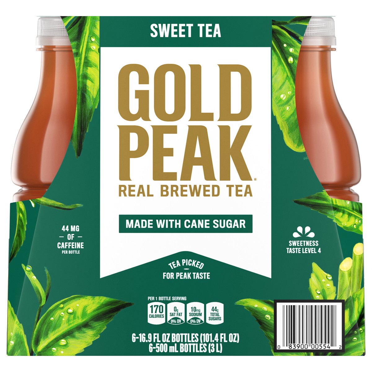 slide 1 of 131, Gold Peak Sweetened Black Tea Bottles, 16.9 fl oz, 6 Pack, 6 ct