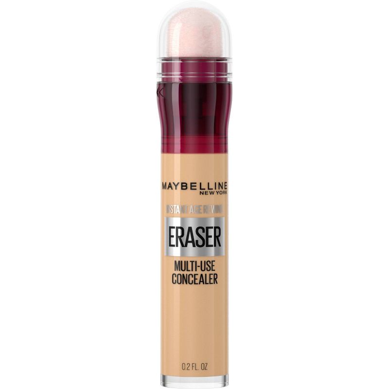 slide 1 of 10, MaybellineInstant Age Rewind Multi-Use Dark Circles Concealer Medium to Full Coverage - 122 Sand - 0.2 fl oz: Eraser for Under Eye, Makeup, Vegan, 0.2 fl oz