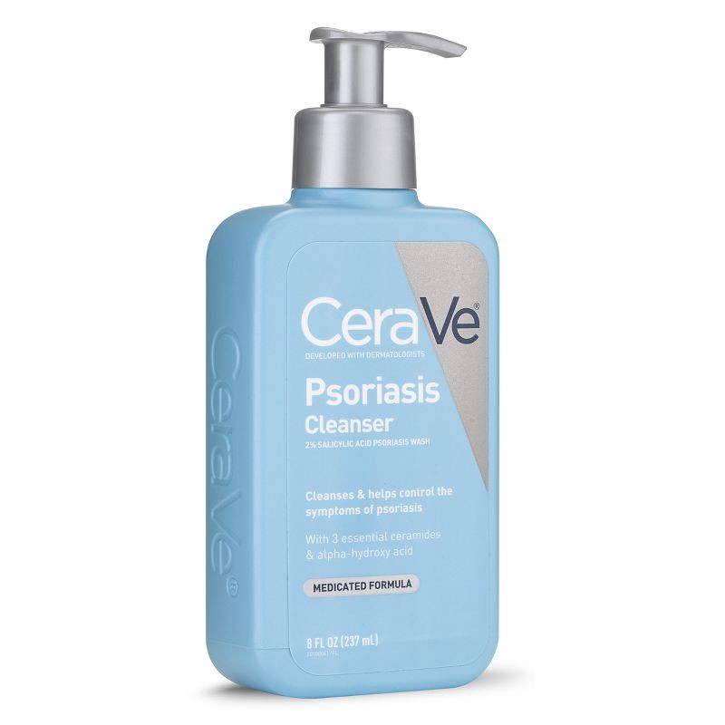slide 2 of 7, CeraVe Psoriasis Cleanser with Salicylic Acid Psoriasis Wash - Unscented - 8 fl oz, 8 fl oz