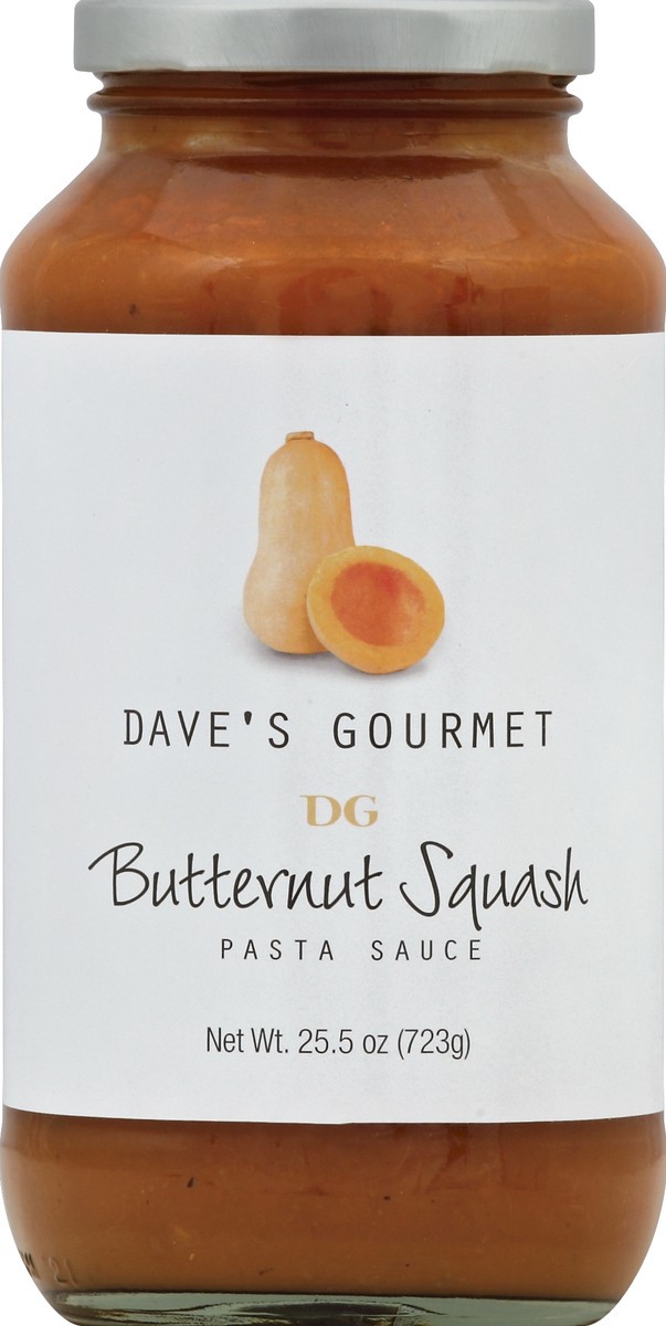 slide 2 of 2, Dave's Gourmet Butternt Squash Pasta Sauce, 25.5 oz