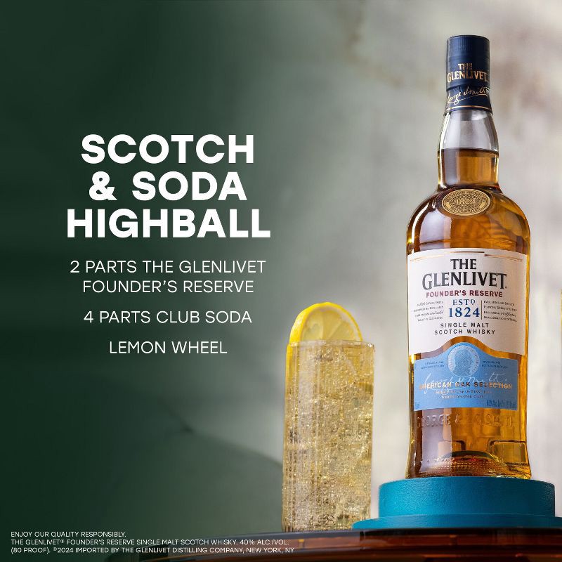 slide 2 of 6, The Glenlivet Glenlivet Founder's Reserve Scotch Whisky - 750ml Bottle, 750 ml