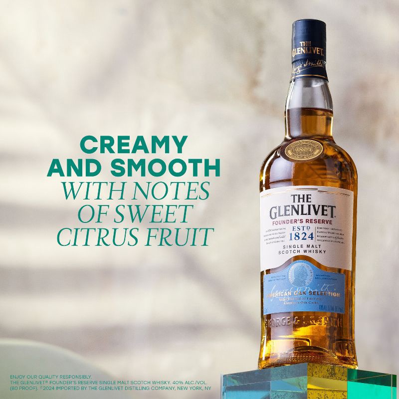 slide 4 of 6, The Glenlivet Glenlivet Founder's Reserve Scotch Whisky - 750ml Bottle, 750 ml