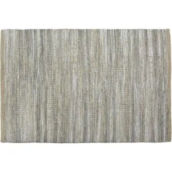 2'6"x4' Woven Accent Rug Gray - Threshold™: Handmade Rectangle, Multi-Stripe, Jute & Cotton, Indoor Use