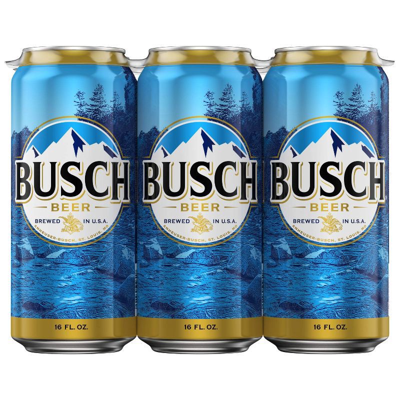 slide 7 of 10, Busch Beer - 6pk/16 fl oz Cans, 6 ct; 16 fl oz