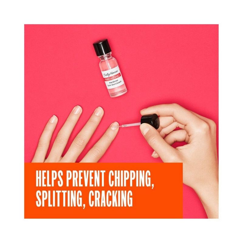 slide 4 of 5, Sally Hansen Nail Treatment - 45077 Hard As Nails Clear Hardener - 0.45 fl oz, 0.45 fl oz