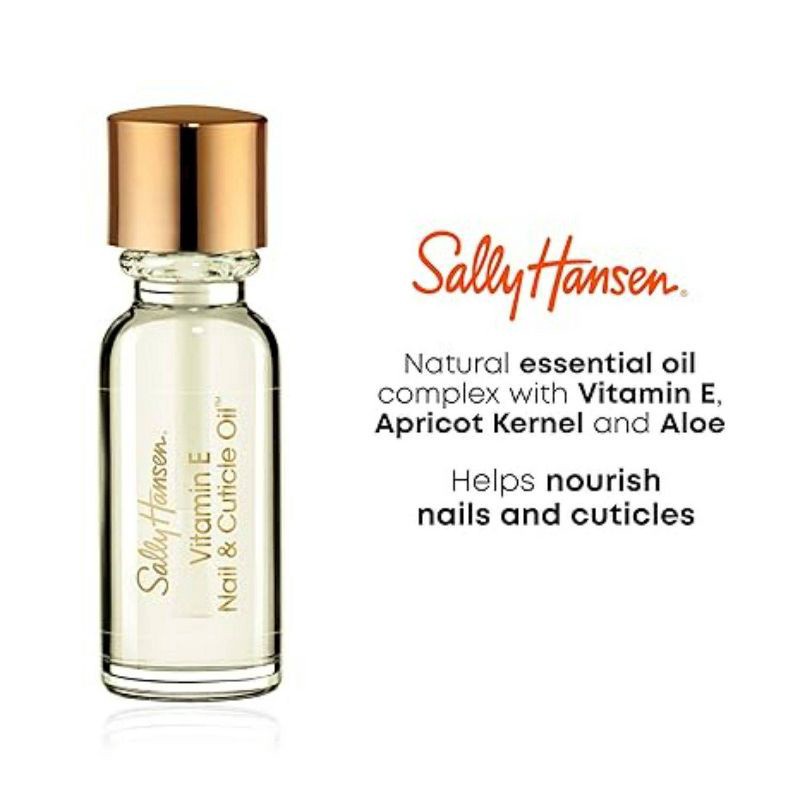 slide 3 of 4, Sally Hansen Nail Treatment 45124 Vitamin E Nail & Cuticle Oil - 0.45 fl oz, 0.45 fl oz