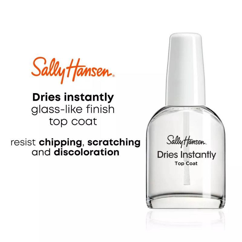 slide 3 of 5, Sally Hansen Nail Treatment 45114 Dries Instantly - Top Coat - 0.45 fl oz, 0.45 fl oz