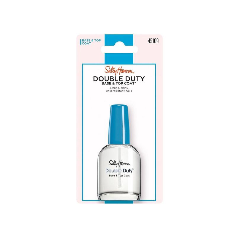 slide 2 of 5, Sally Hansen Nail Treatment 45109 Double Duty Base & Top Coat - 0.45 fl oz, 0.45 fl oz