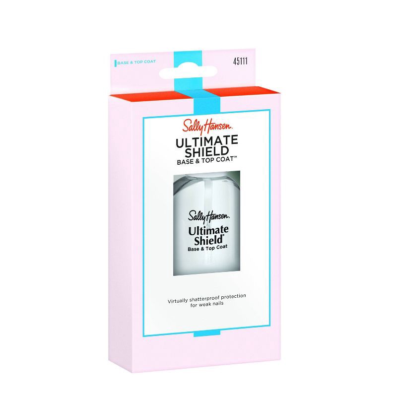 slide 3 of 5, Sally Hansen Nail Treatment 45111 Ultimate Shield Base & Top Coat - 0.45 fl oz, 0.45 fl oz