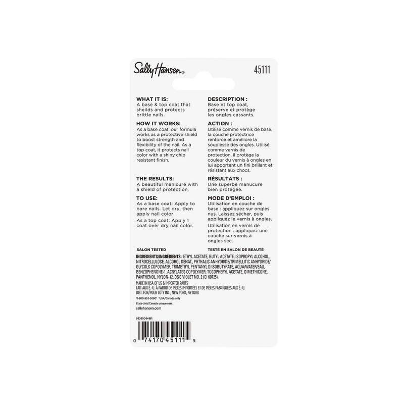 slide 4 of 5, Sally Hansen Nail Treatment 45111 Ultimate Shield Base & Top Coat - 0.45 fl oz, 0.45 fl oz
