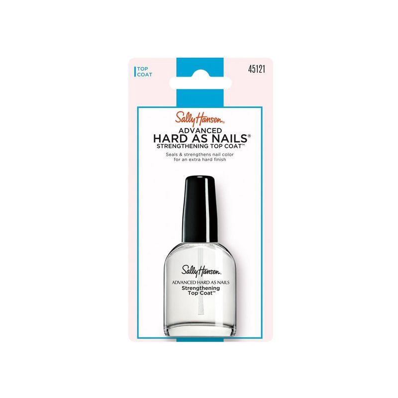 slide 2 of 3, Sally Hansen Nail Treatment 45121 Advanced Hard as Nails Strengthening Top Coat - 0.45 fl oz, 0.45 fl oz