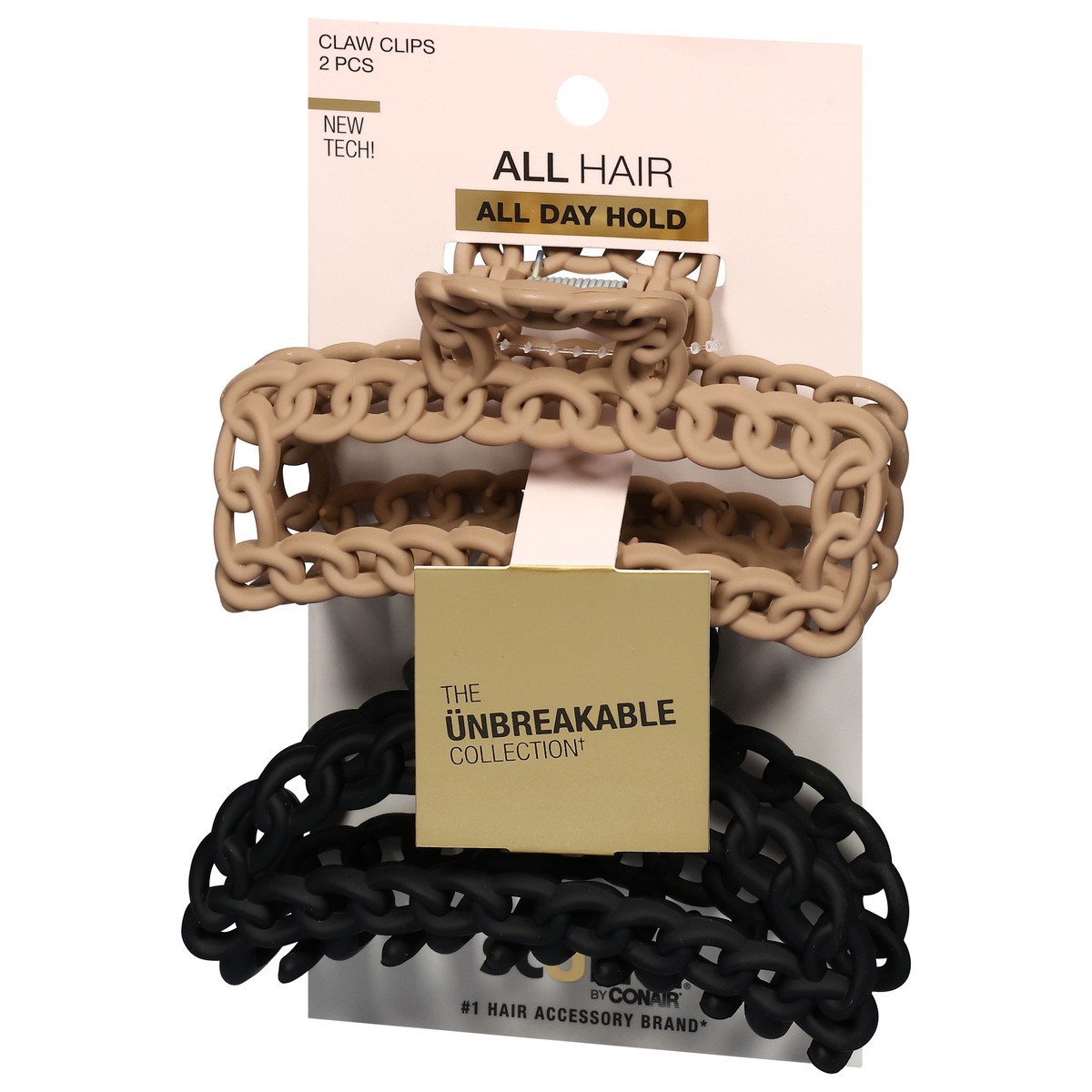 slide 2 of 4, scünci All Hair Claw Clips 2 ea, 2 ct