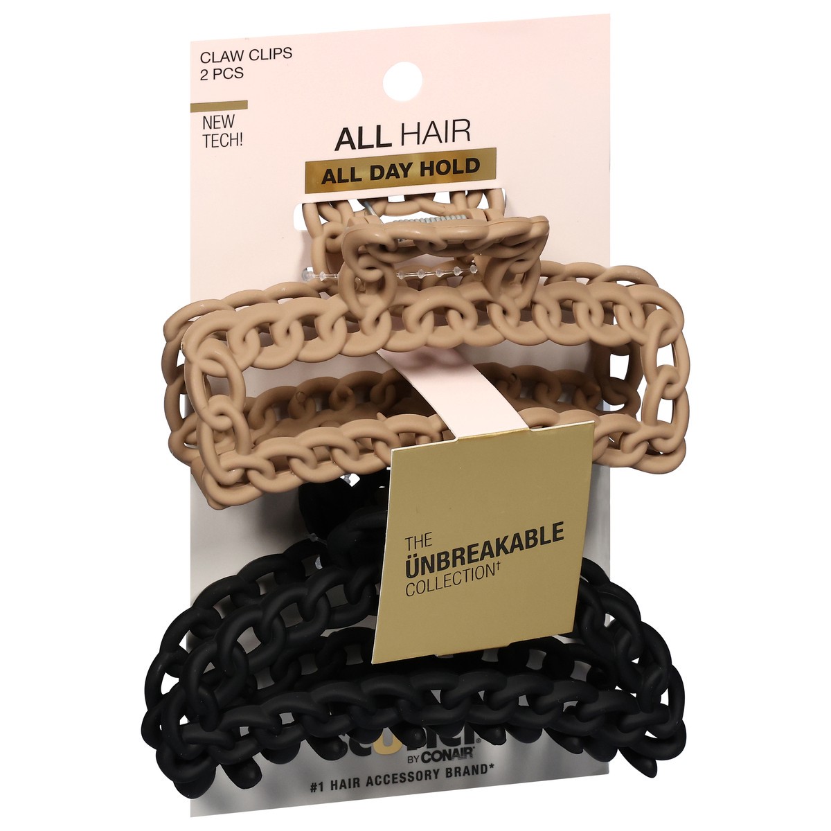 slide 3 of 4, scünci All Hair Claw Clips 2 ea, 2 ct