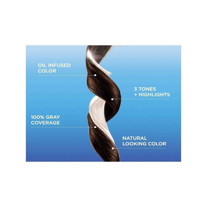 slide 6 of 11, Clairol Nice'n Easy Permanent Hair Color Cream Kit - 3 Brown Black, 1 ct