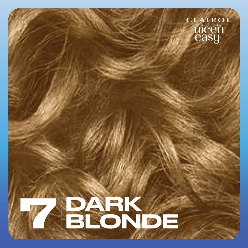 slide 3 of 8, Clairol Nice'n Easy Permanent Hair Color Cream Kit - 7 Dark Blonde, 1 ct