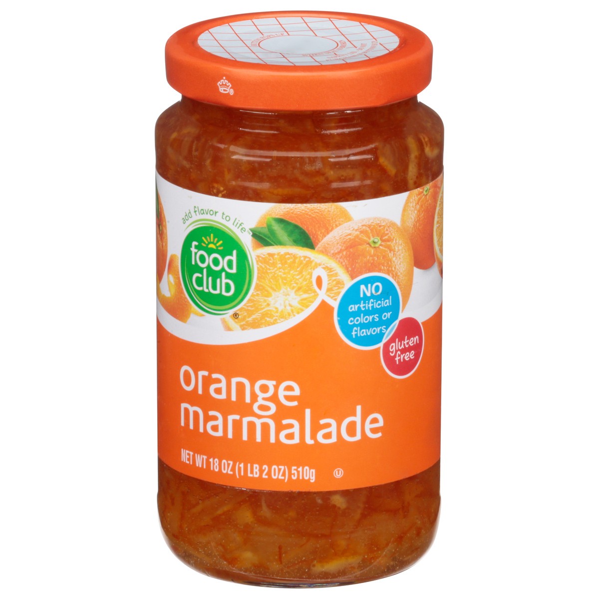 slide 8 of 11, Food Club Marmalade - Orange, 18 oz