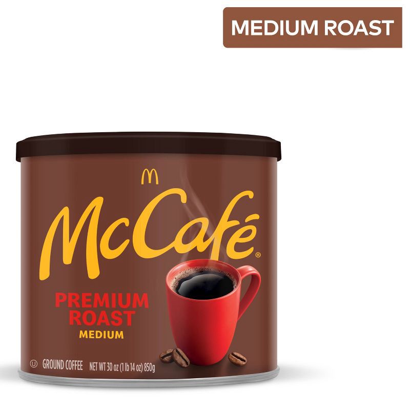 slide 7 of 10, McCafe Premium Roast Ground Coffee - Medium Roast - 30oz, 30 oz