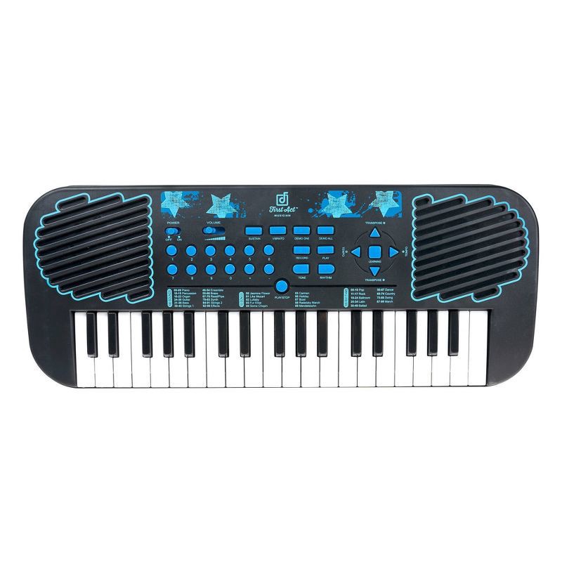 slide 1 of 10, First Act Discovery - Electronic Keyboard - Blue Stars, 1 ct