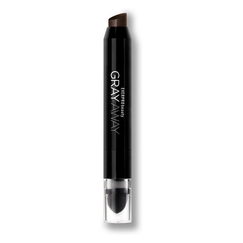 slide 1 of 3, EVERPRO beauty Gray Away Quick Stick Root Touch Up Black/Dark Brown - 0.10oz, 0.1 oz