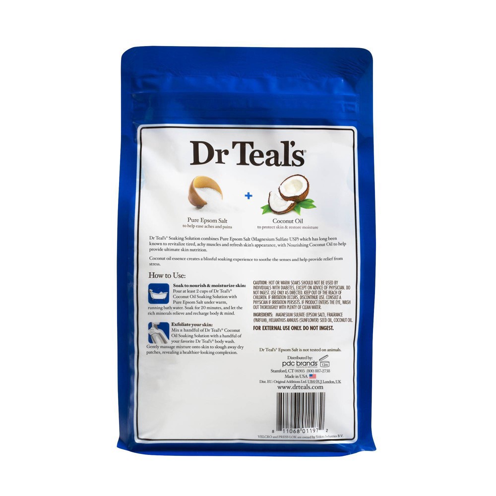 slide 3 of 3, Dr Teal's Nourish & Protect Coconut Oil Bath Salt - 3lb, 3 lb