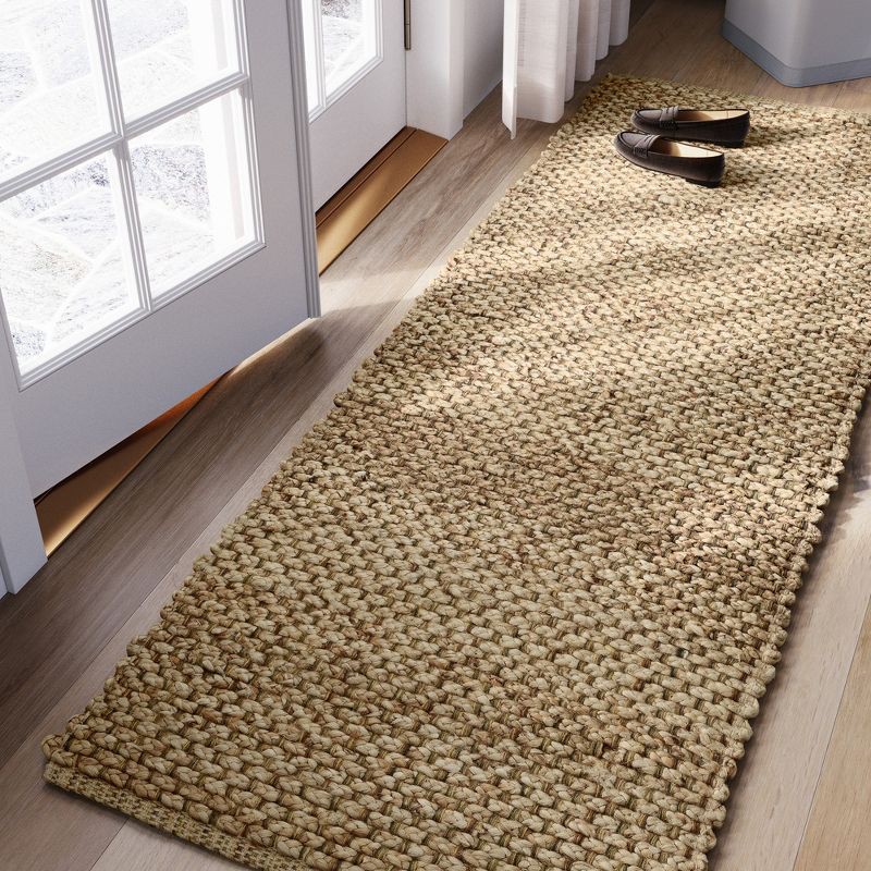 slide 3 of 3, 2'4"x7' Annandale Solid Runner Rug Natural - Threshold™, 1 ct