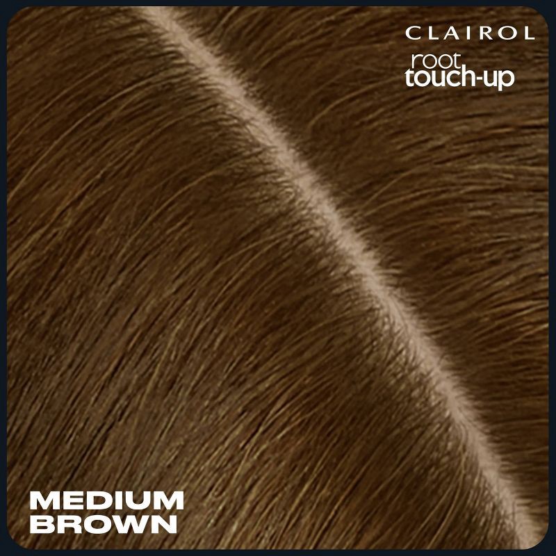 slide 3 of 9, Clairol Root Touch Up Powder - Medium Brown Temporary Hair Color Compact, 1 ct