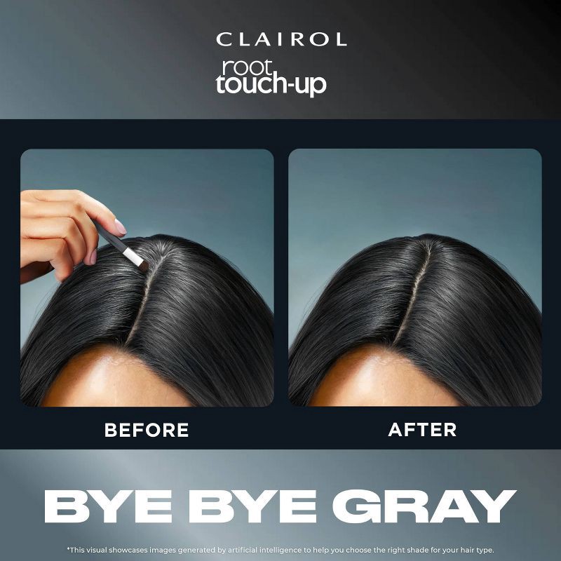 slide 8 of 9, Clairol Root Touch Up Powder - Medium Brown Temporary Hair Color Compact, 1 ct