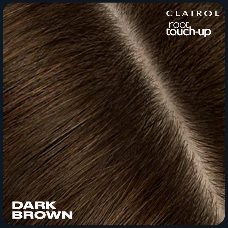 slide 2 of 9, Clairol Root Touch Up Powder - Dark Brown Temporary Hair Color Compact, 1 ct