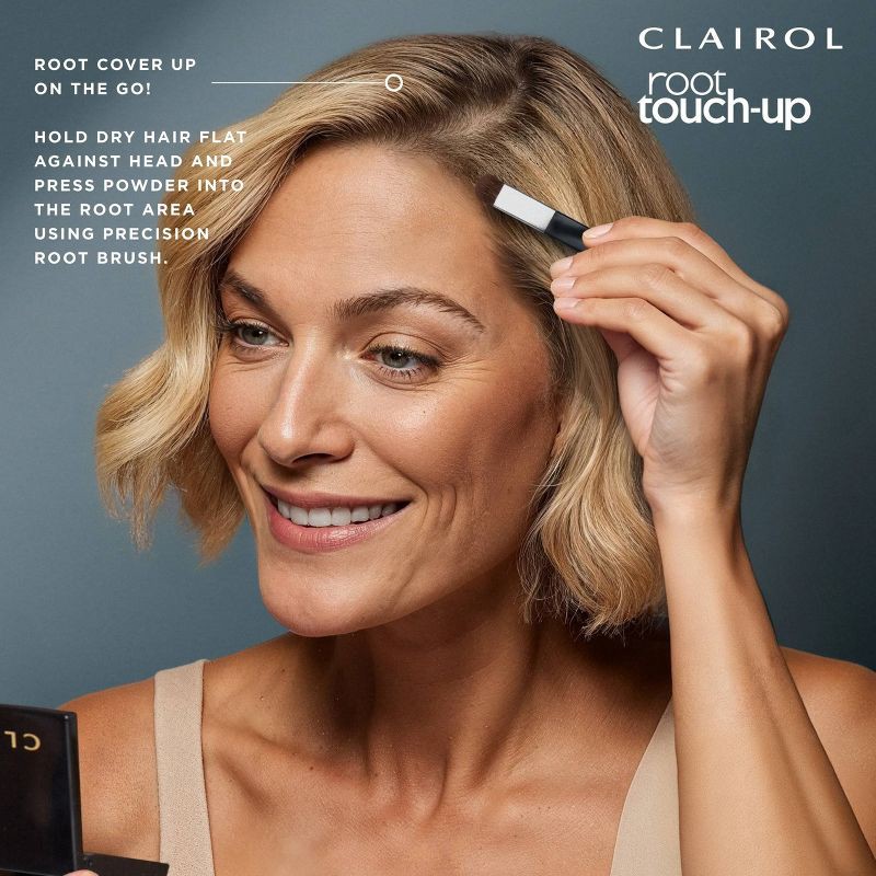 slide 8 of 9, Clairol Root Touch Up Powder - Dark Brown Temporary Hair Color Compact, 1 ct