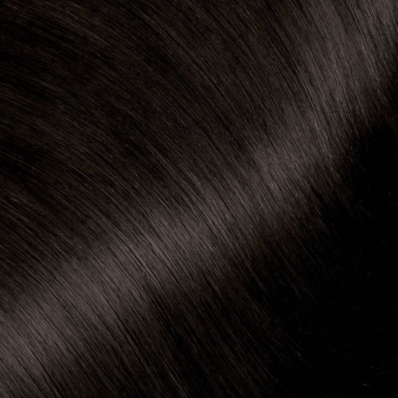slide 2 of 11, Garnier Nutrisse Ultra Coverage 100% Gray Coverage Permanent Hair Color - 200 Deep Soft Black, 1 ct