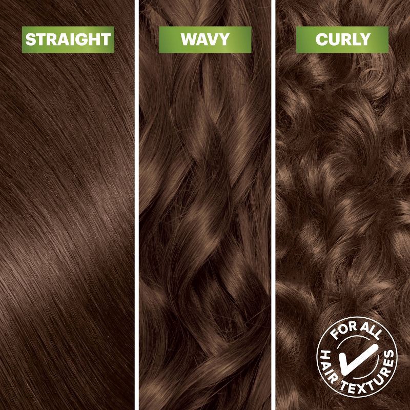 slide 6 of 11, Garnier Nutrisse Ultra Coverage 100% Gray Coverage Permanent Hair Color - 600 Deep Light Natural Brown, 1 ct