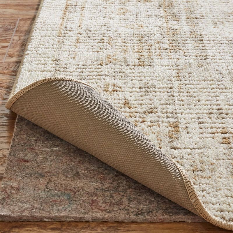 slide 4 of 5, 2'4"x7' Washable Vintage Tufted Distressed Runner Rug Tan - Threshold™, 1 ct