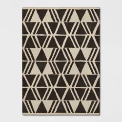 5&#x27;x7&#x27; Microplush Geo Knitted Area Rug - Threshold™