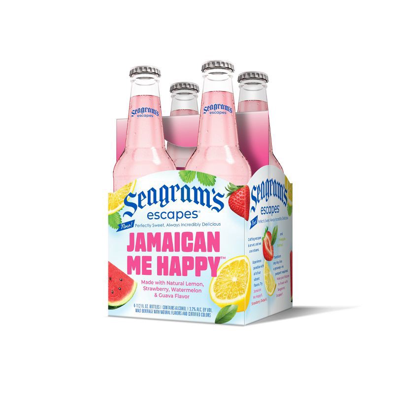 slide 7 of 9, Seagram's Escapes Jamaican Me Happy - 4pk/11.2 fl oz Bottles, 4 ct, 11.2 fl oz