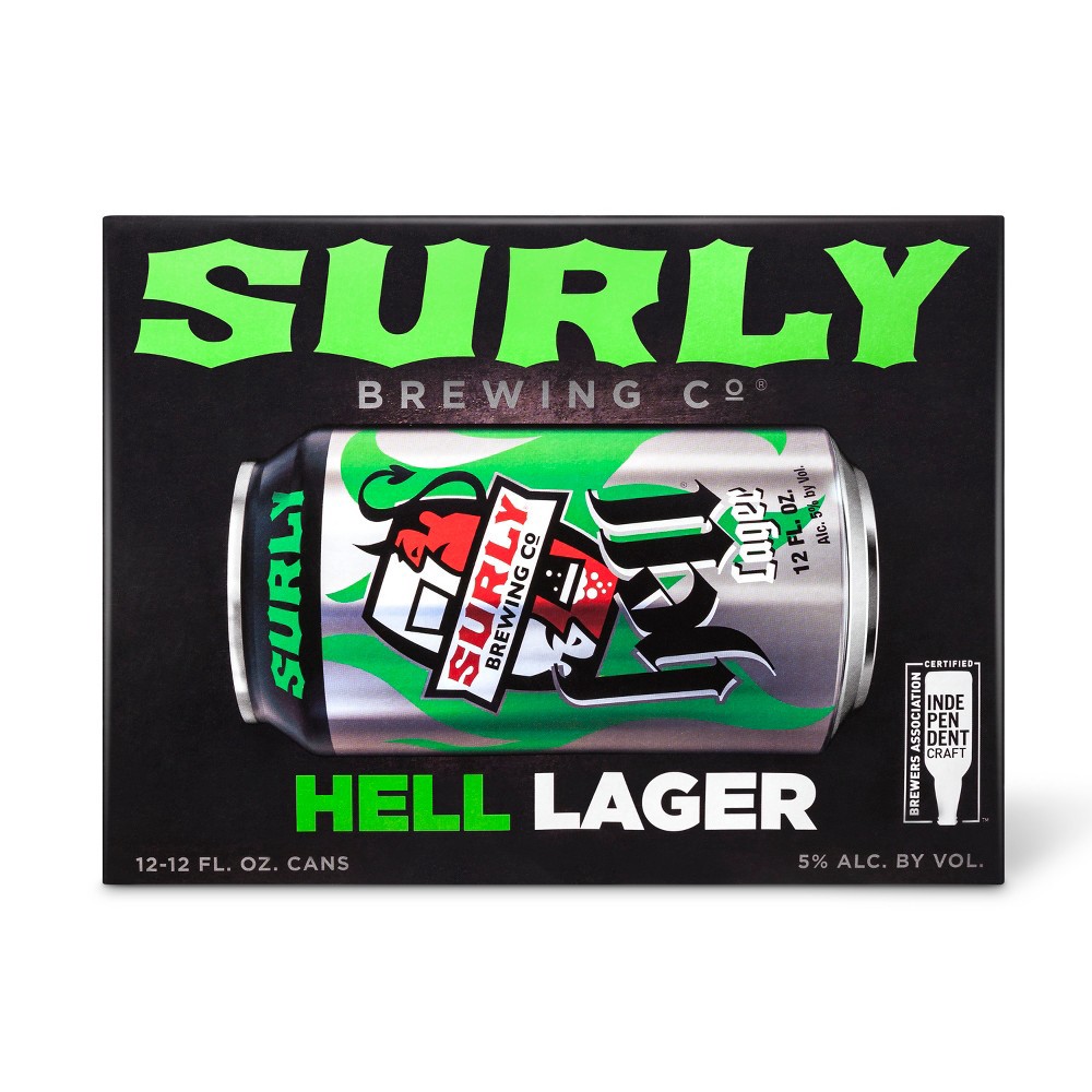 slide 2 of 2, Surly Brewing Co. Surly Hell Lager Beer, 12 ct; 12 fl oz