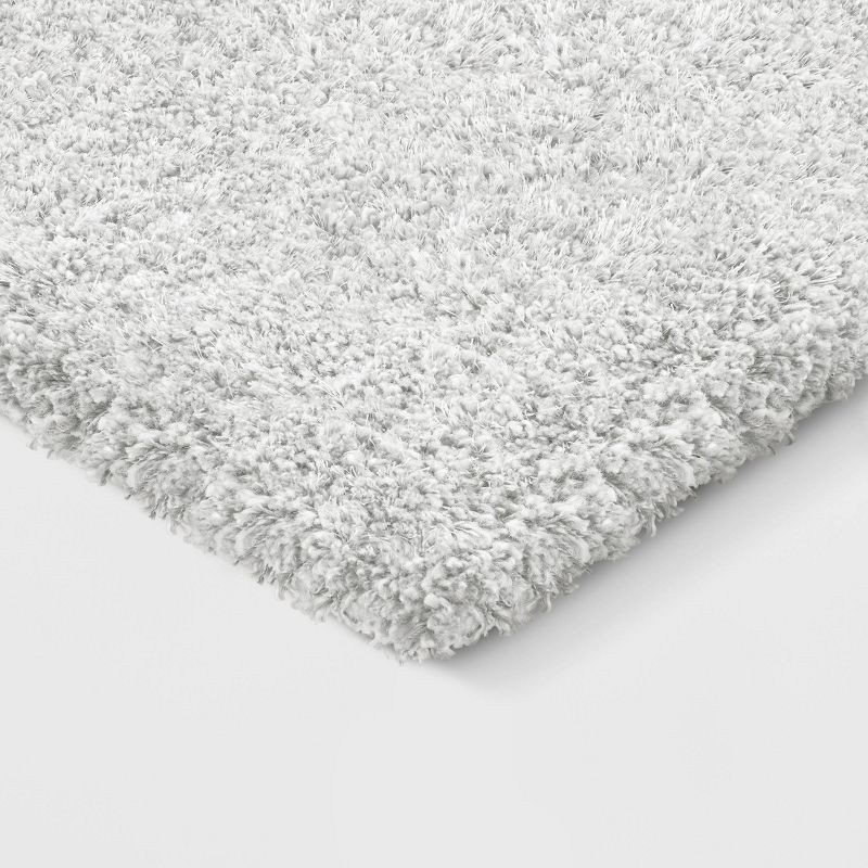 slide 3 of 4, 5'1"x6'11" Solid Eyelash Woven Shag Rug Cream - Threshold™, 1 ct