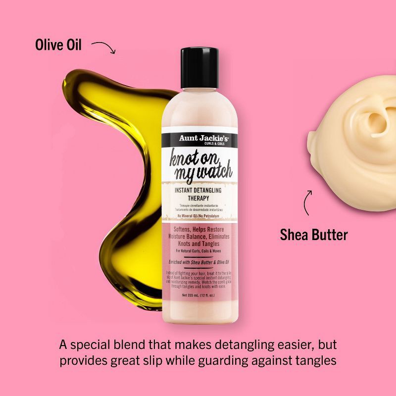 slide 5 of 8, Aunt Jackie's Knot on My Watch Instant Detangling Therapy - 12 fl oz, 12 fl oz