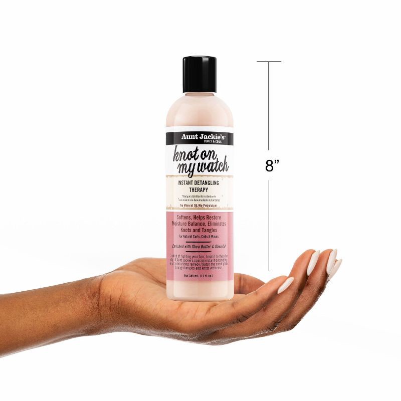 slide 8 of 8, Aunt Jackie's Knot on My Watch Instant Detangling Therapy - 12 fl oz, 12 fl oz
